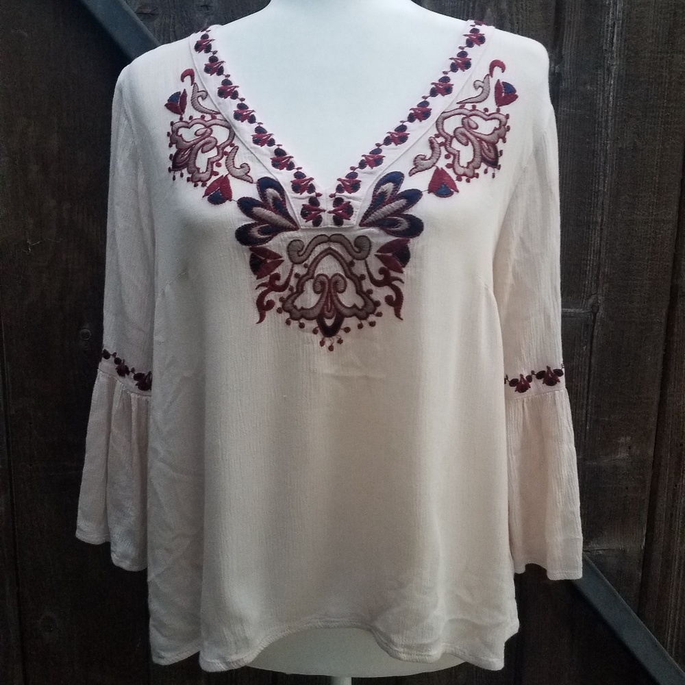 Entro Embroidered Blouse Size S